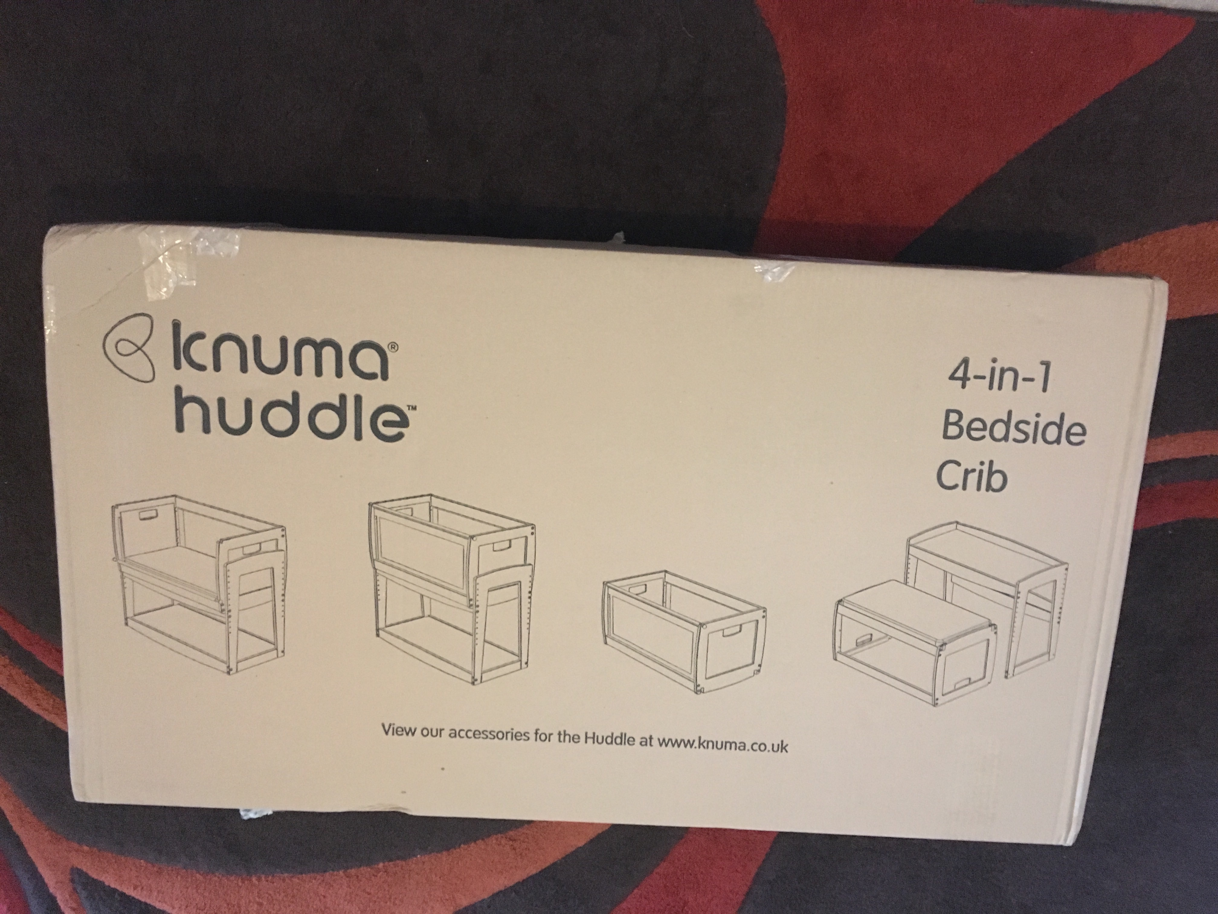 Knuma huddle 4 in 1 bedside crib sale