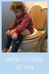 the babybjorn toilet training seat alows children to be confident whilst feeling safe and secure on the toilet 