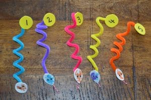 Number snakes for number recognition 