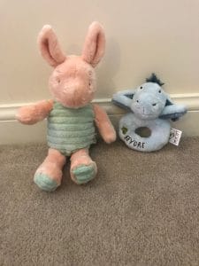 Hundred Acre wood piget and Eeyore 