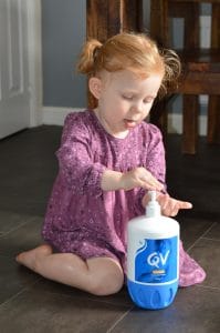 QV cream is great for keeping eczema prone skin full 0f moisture 