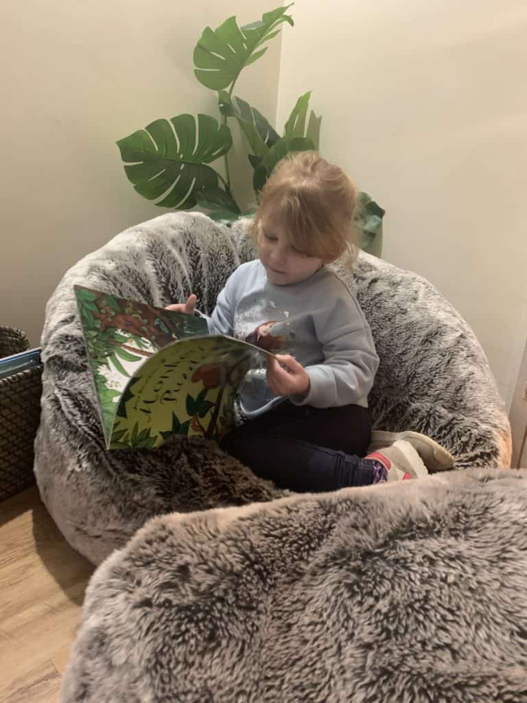 Creating a reading snug at home 