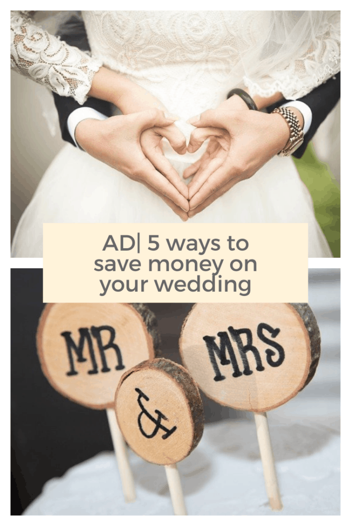 Getting married can be expensive but it’s doesn’t have to be . Here are 5 easy ways to save money #money #wedding #diywedding 